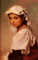 Knaus, Ludwig - A Portrait Of A Tyrolean Girl